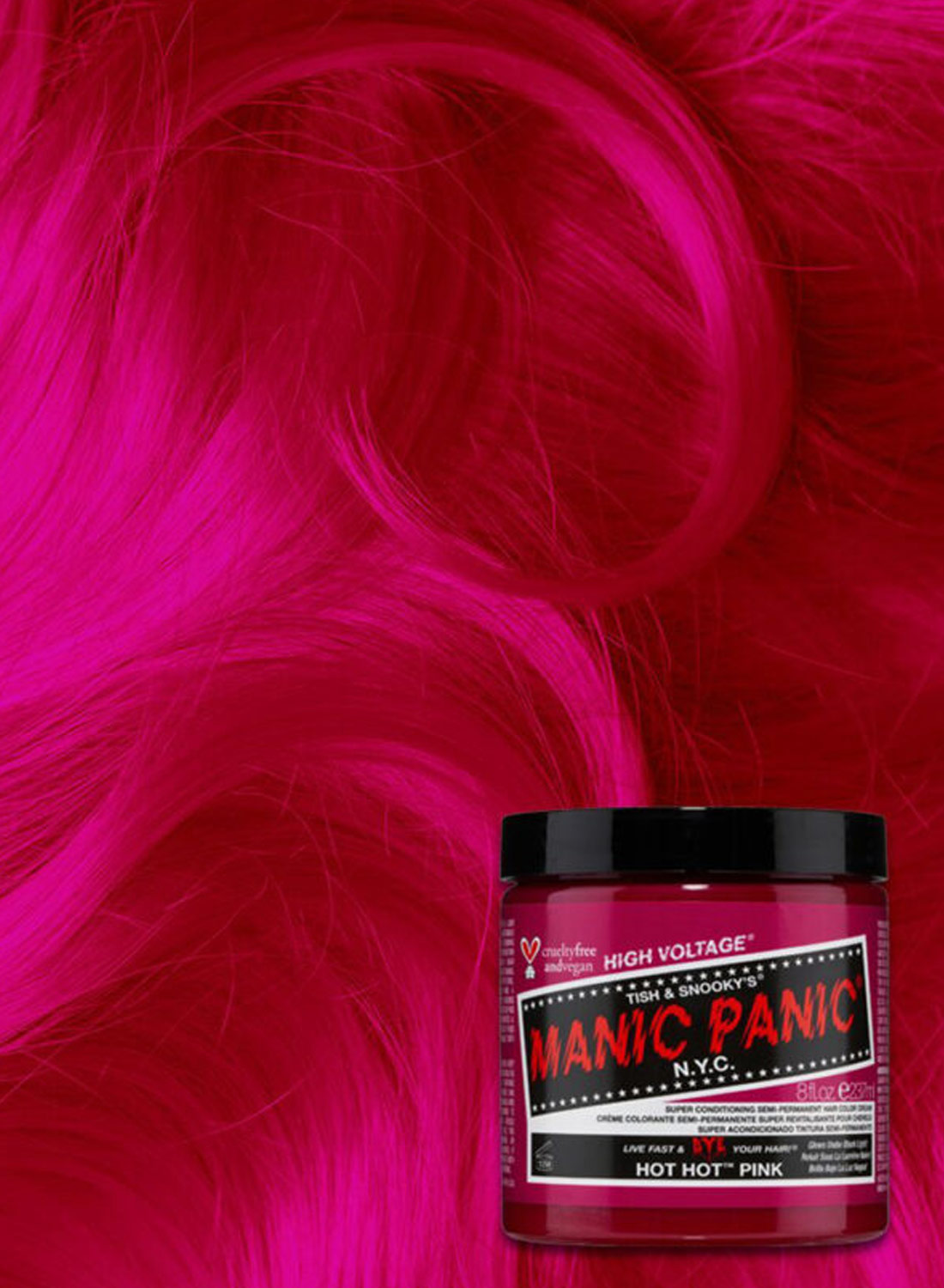 Klassinen kuuma pinkki