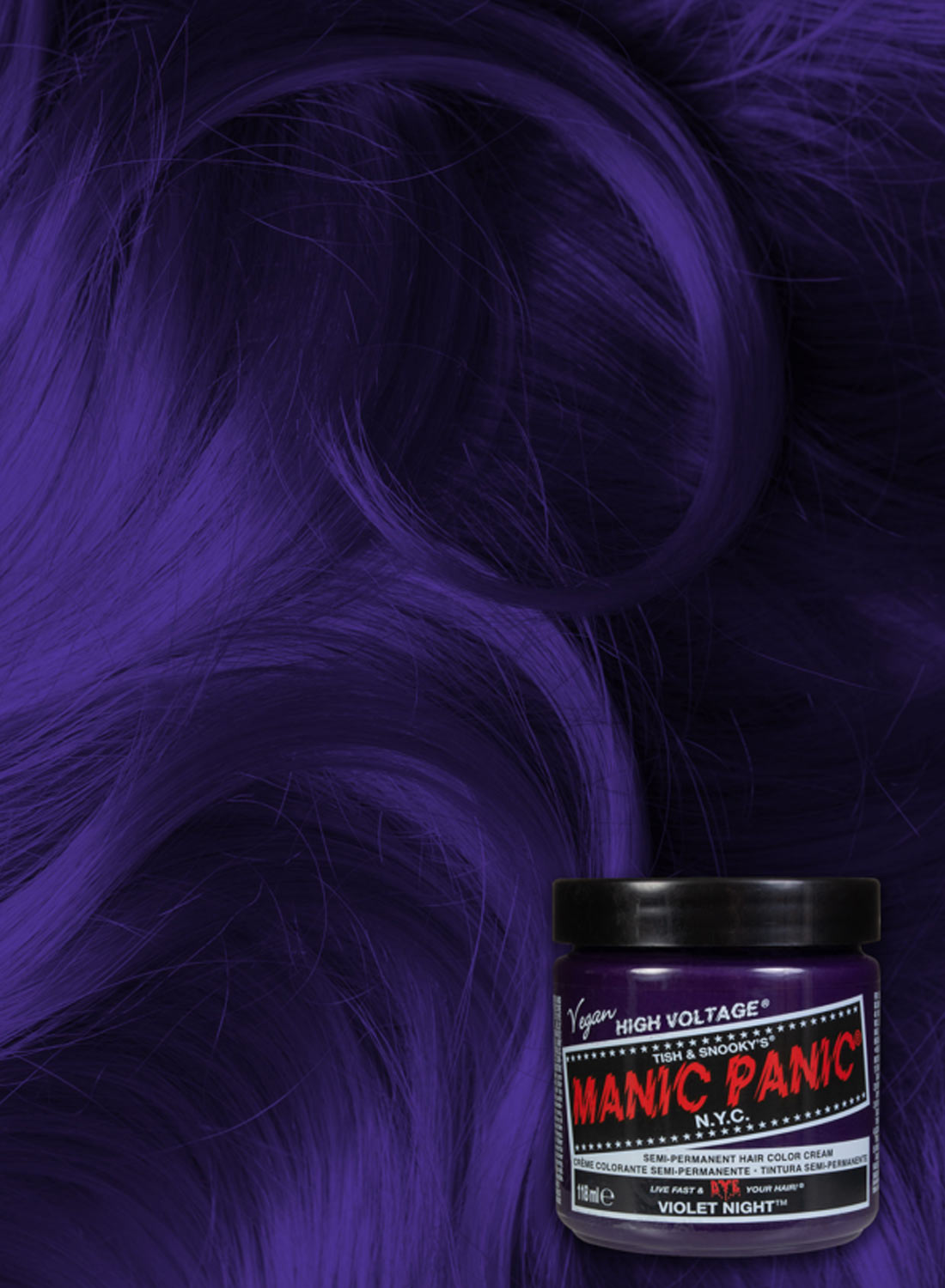 Klassinen violetti yö