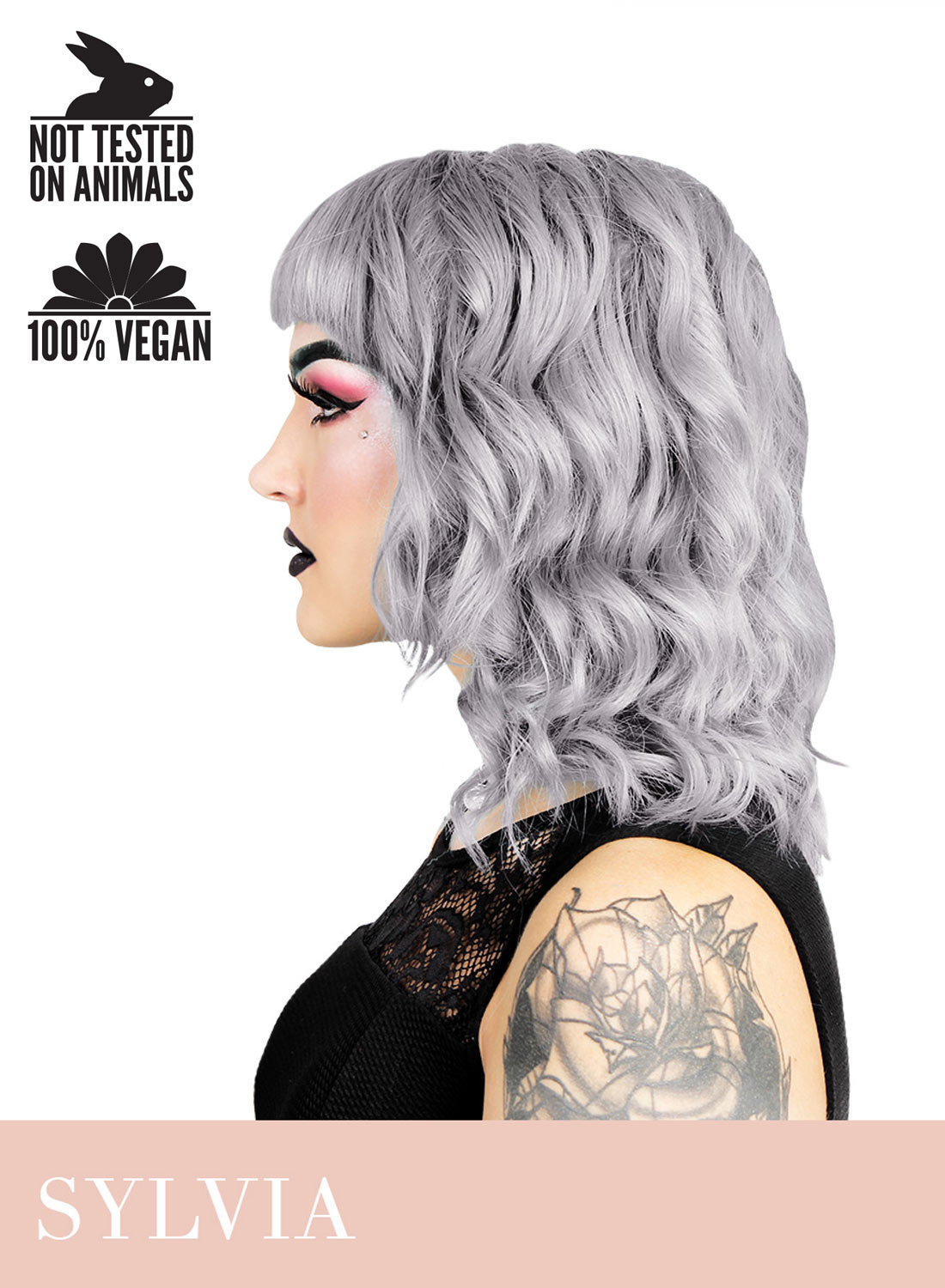 Herman's Sylvia hopeanvärinen hiusväri