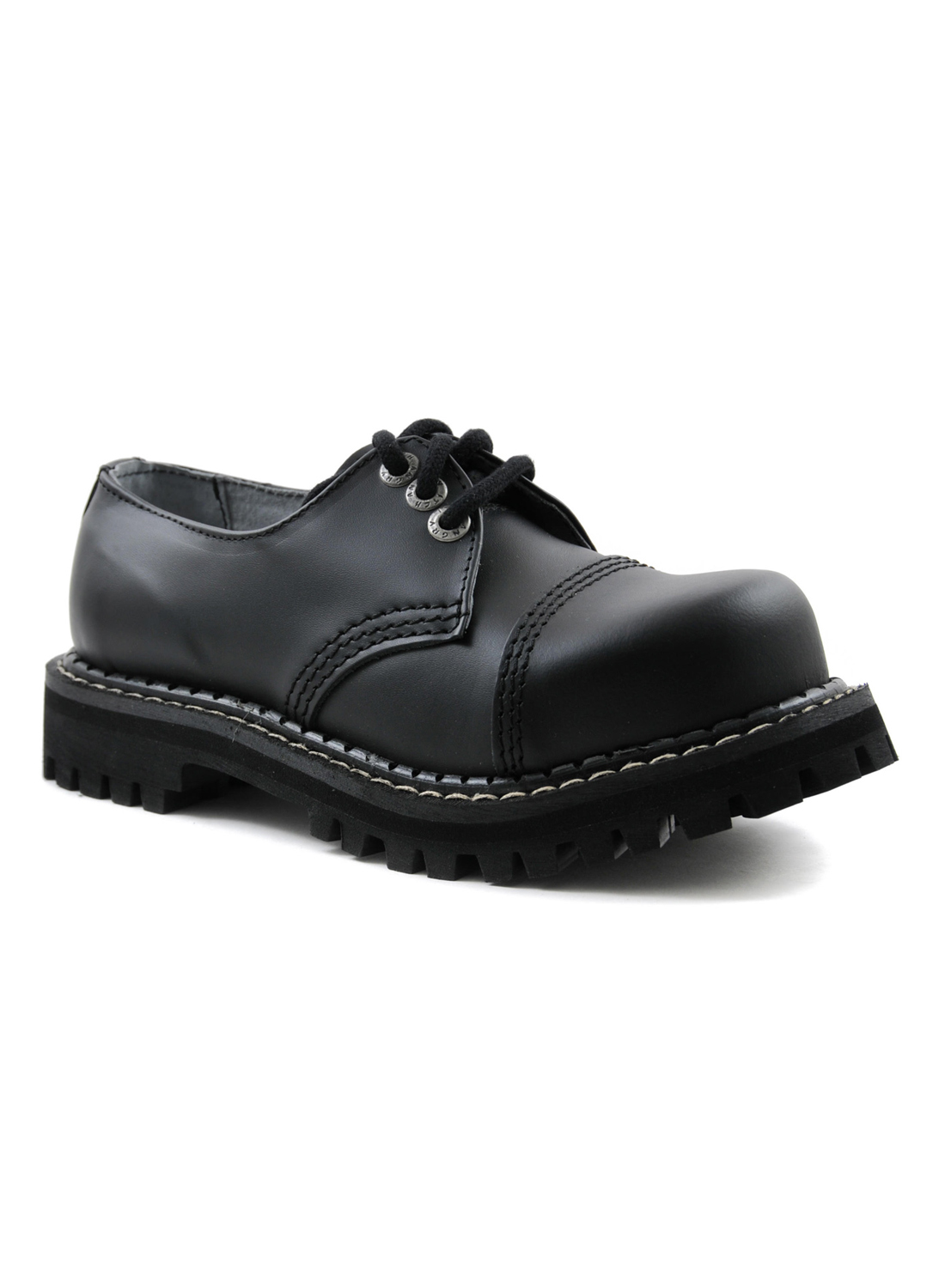 Angry Itch -kolmivartiset teräskärkiset nahkasaappaat