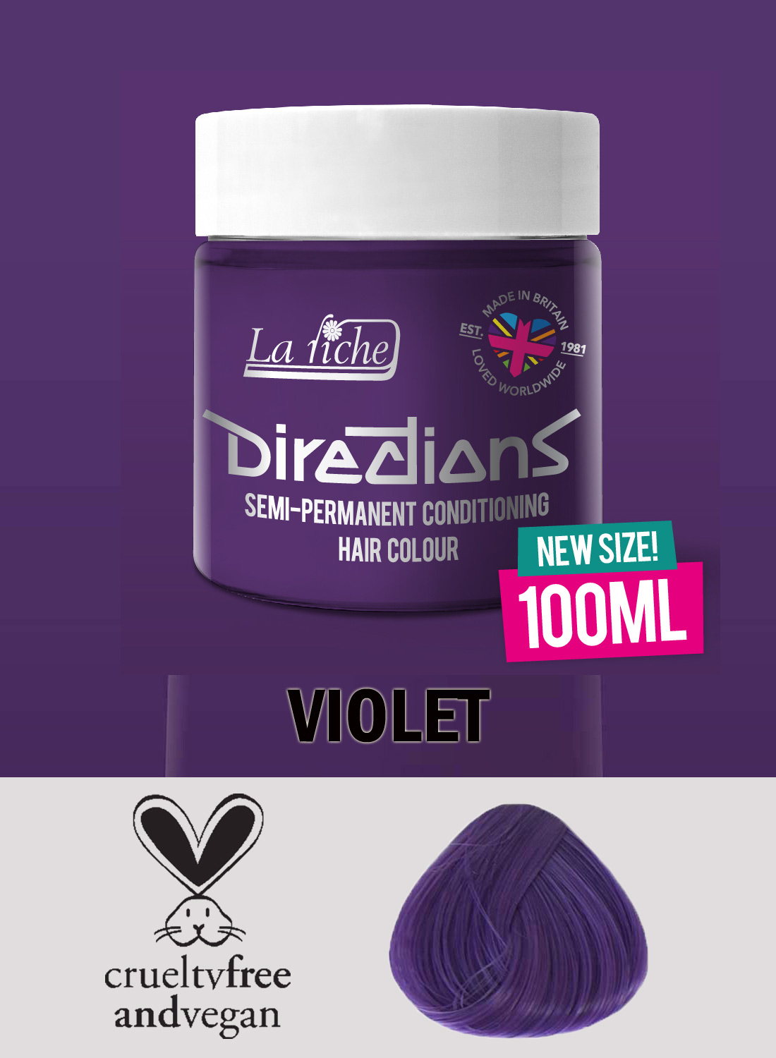 Ohjeet hiusvärille violetti