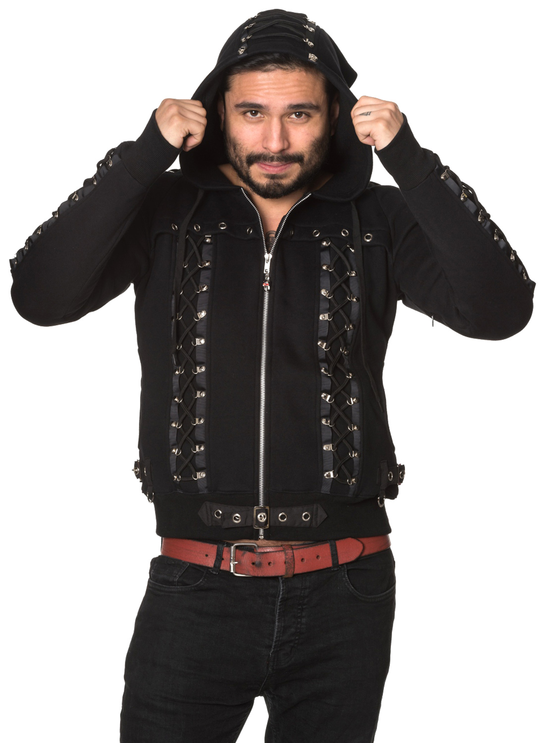 The Witcher musta unisex-huppari