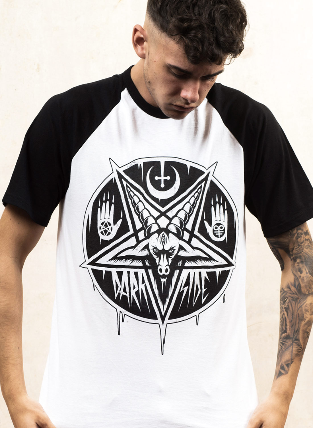 Darkside Baphomet Pentagram T-paita