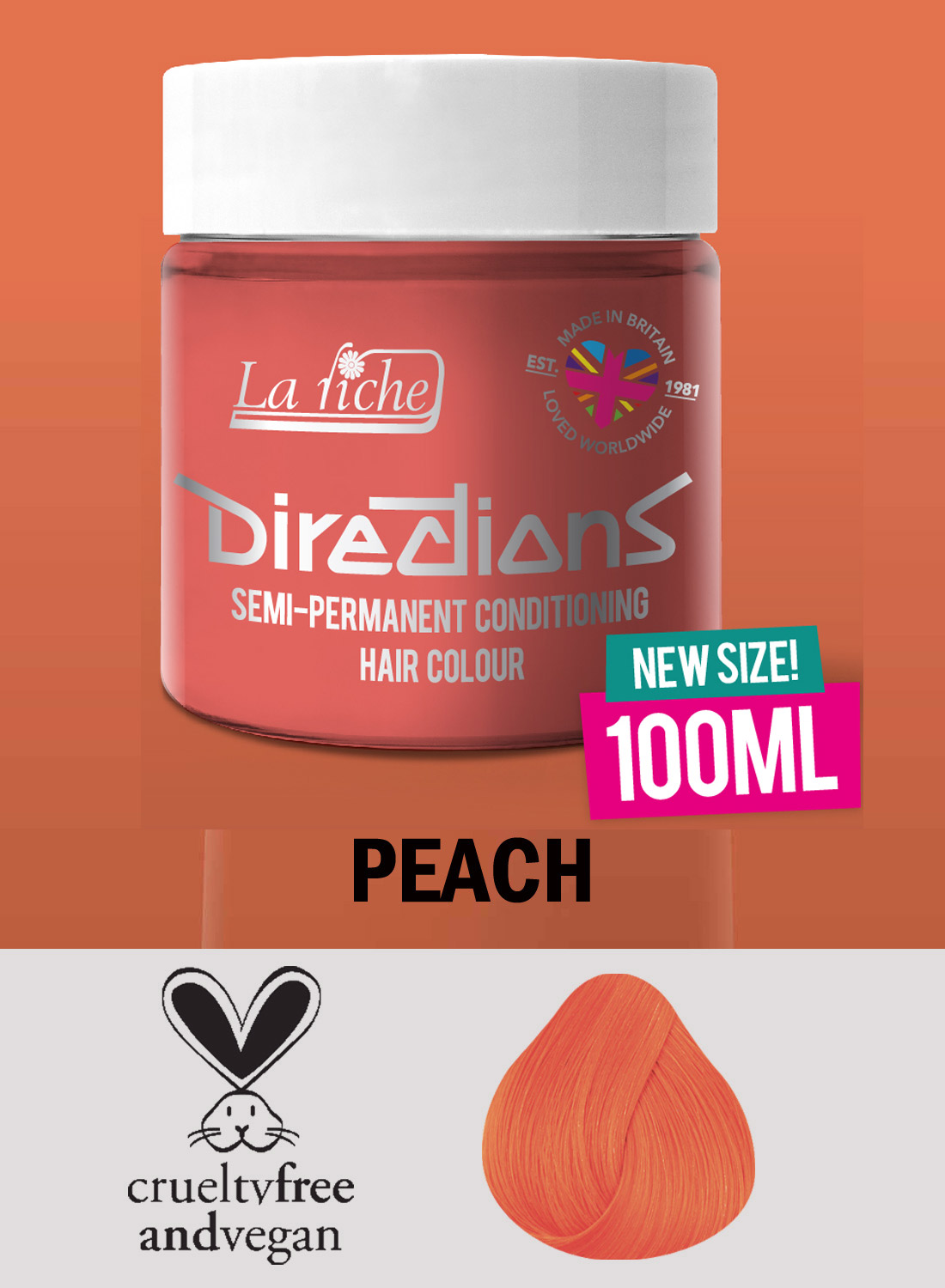 Ohjeet hiusvärille persikka