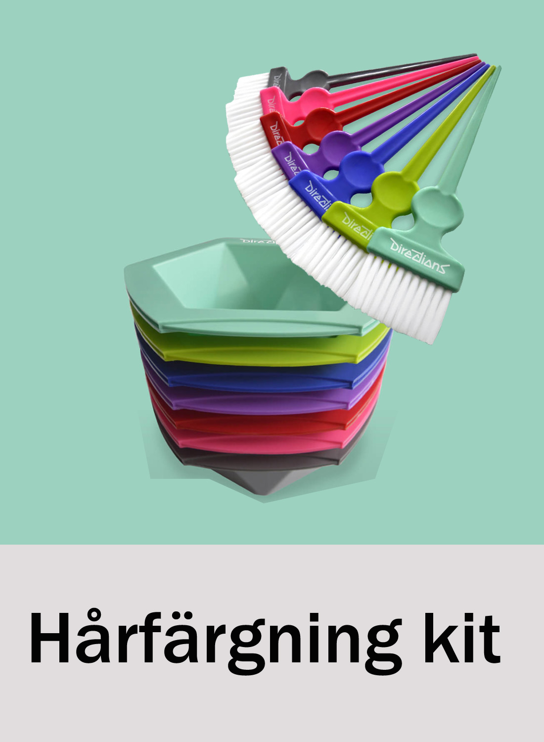 Ohjeet hiusten värjäystyökalusarjaan