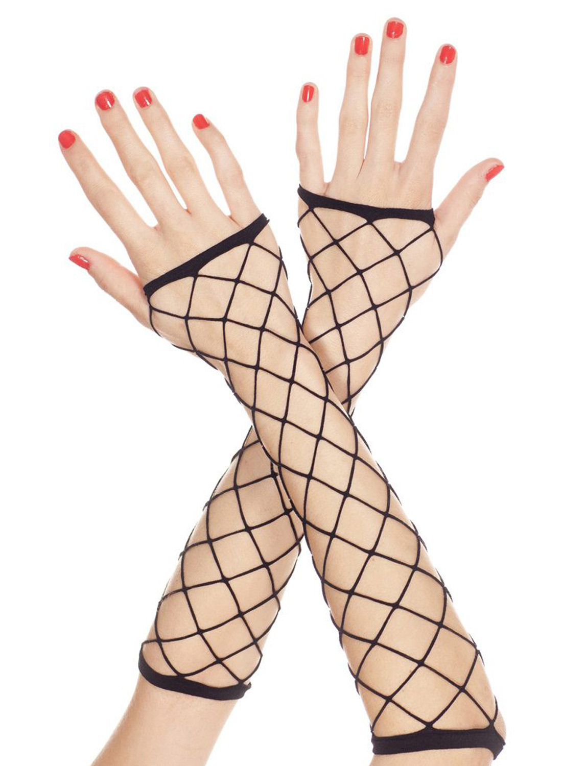 Isot verkkosukkahanskat