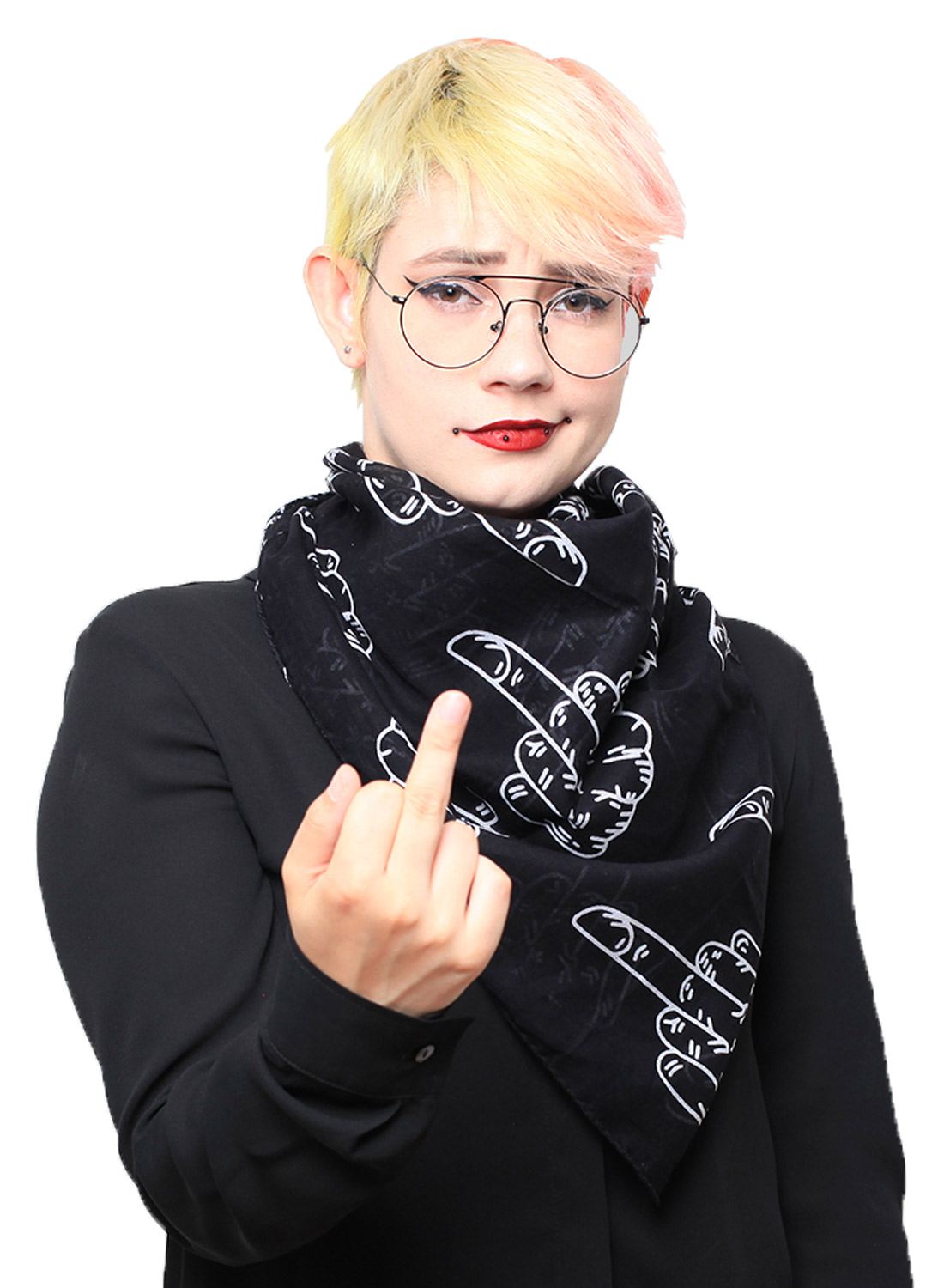 F*CK Off -huivi musta