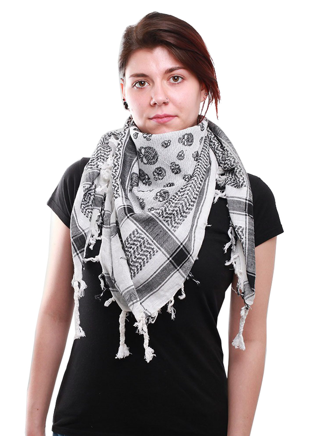 Keffiyeh Valkoiset Mustat Kallot