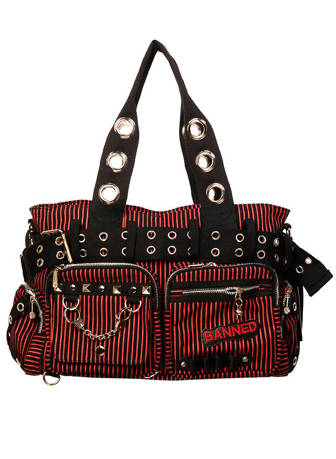 Käsirauta Käsilaukku Raidallinen