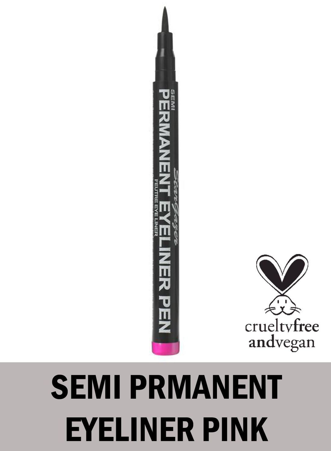 Puolipysyvä eyeliner pinkki