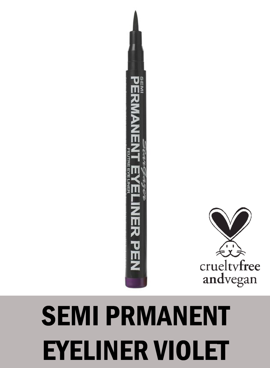 Puolipysyvä eyeliner violetti