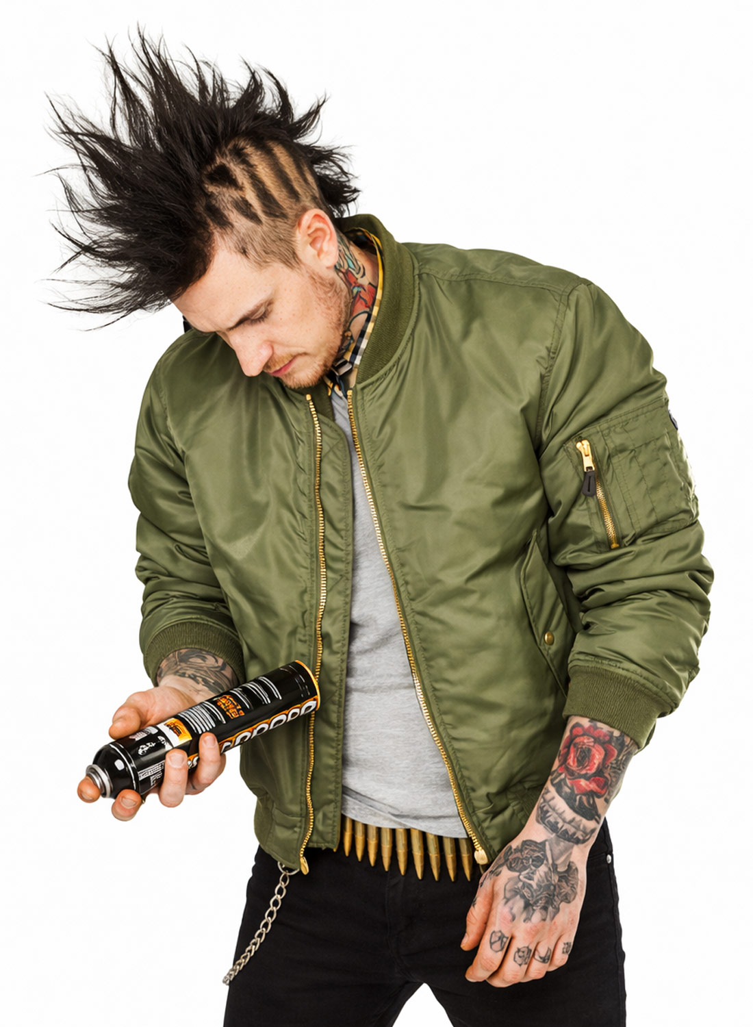 Pommittajatakki vihreä