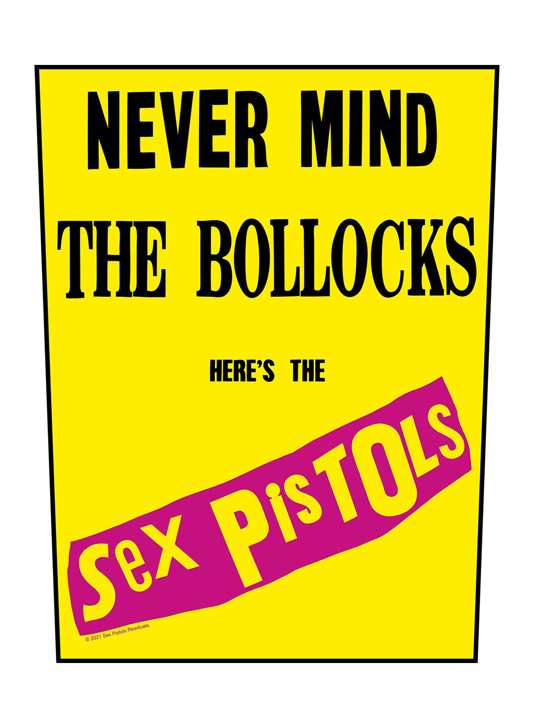 Sex Pistols -selkämerkki, Bollocks, keltainen