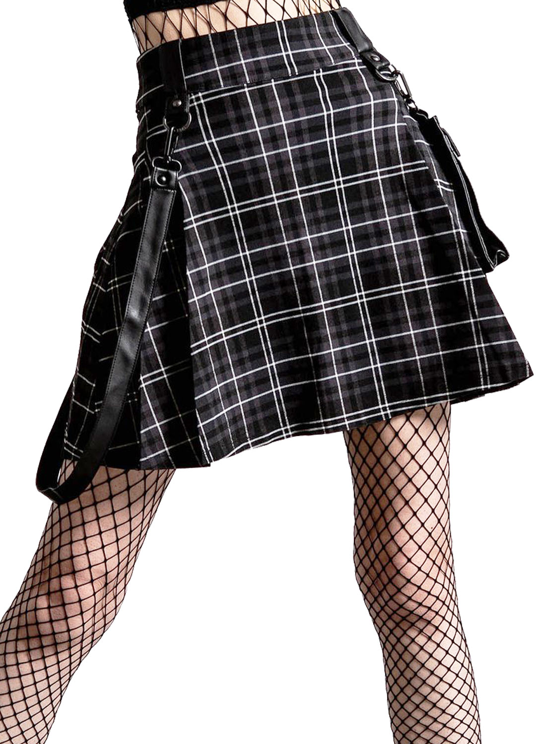 Gunner-laskostettu hame, tuhka