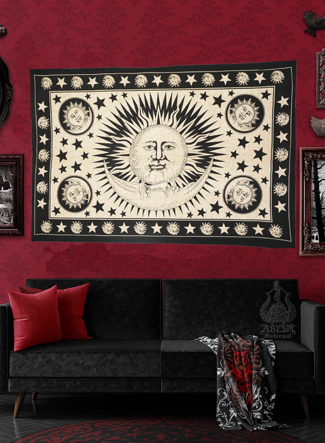 Päivä ja yö -kuvakudos