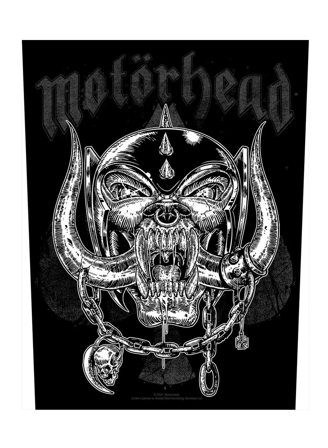 Motörhead Etched Iron -selkämerkki