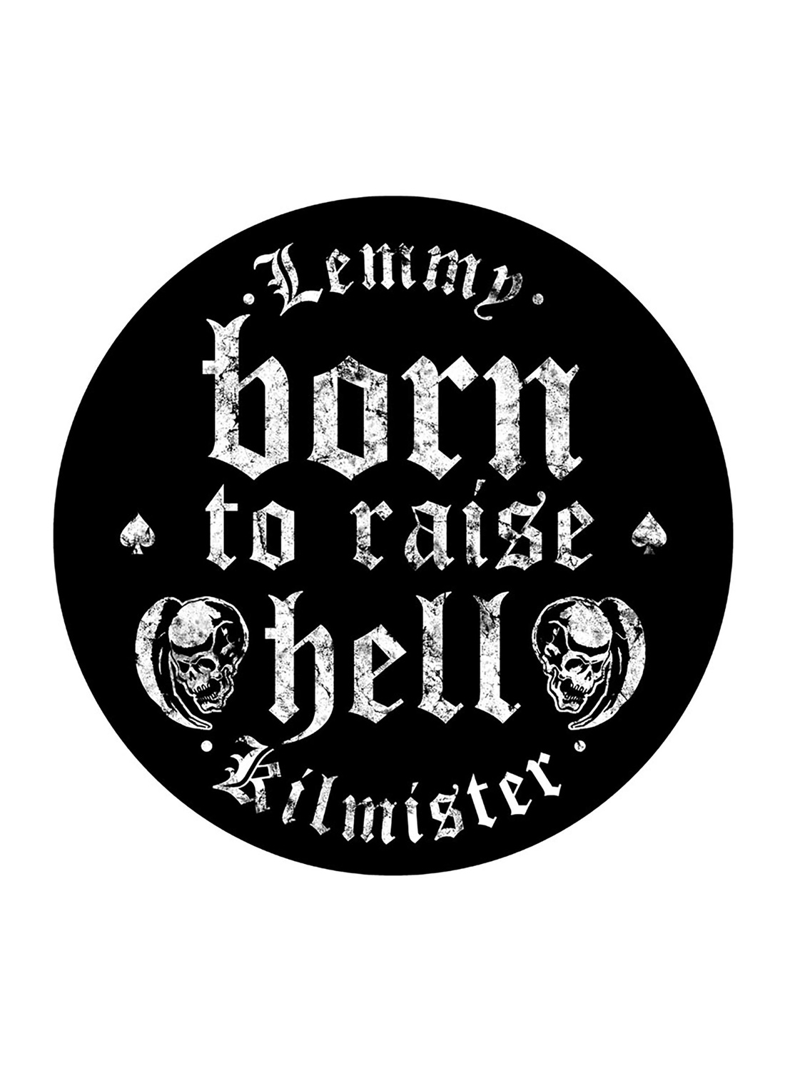 Lemmy Born to Raise Hell Back -merkki