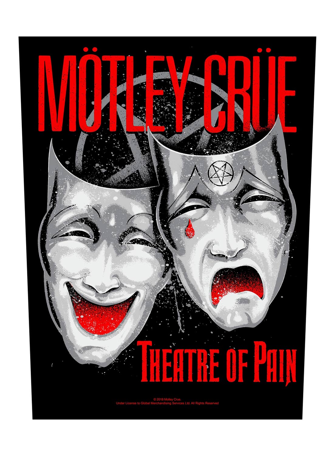 Mötley Crue Theater Of Pain -selkälaastari