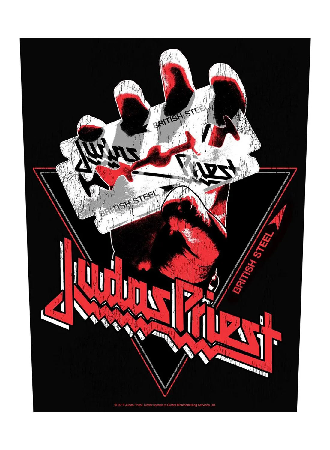 Judas Priest British Steel Vintage -selkämerkki