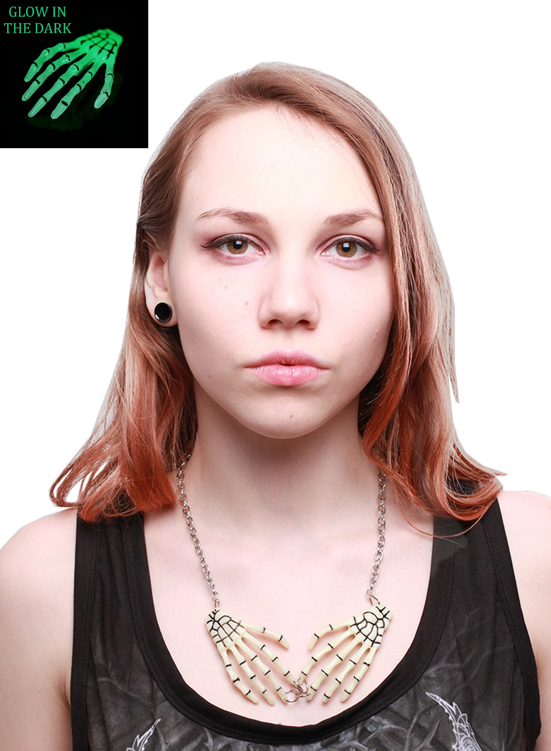 Luurankokädet hohtavat pimeässä