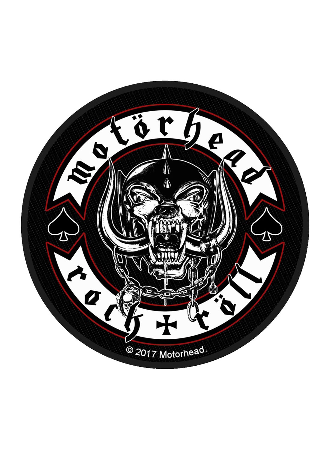 Motörhead-moottoripyöräilijän rintamerkki