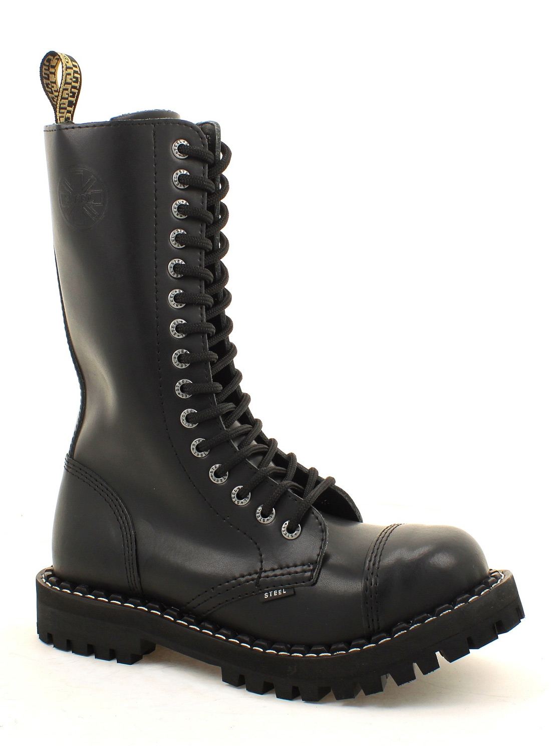 Teräksiset 15-reikäiset teräskärkiset saappaat