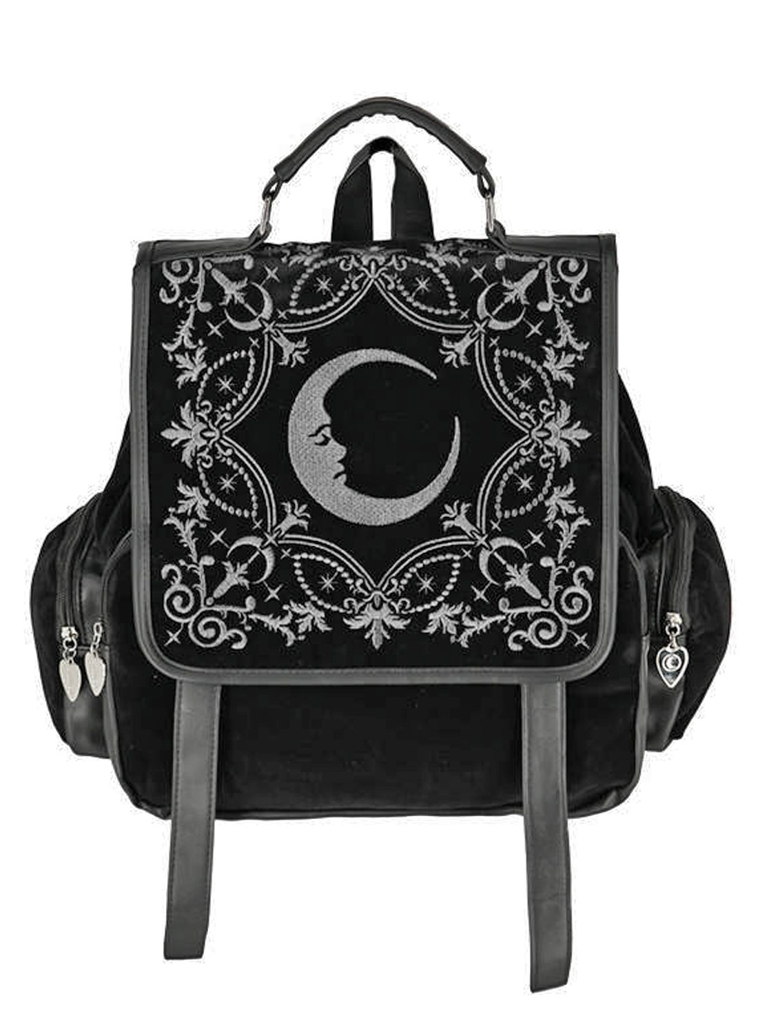 Samettinen puolikuun reppu