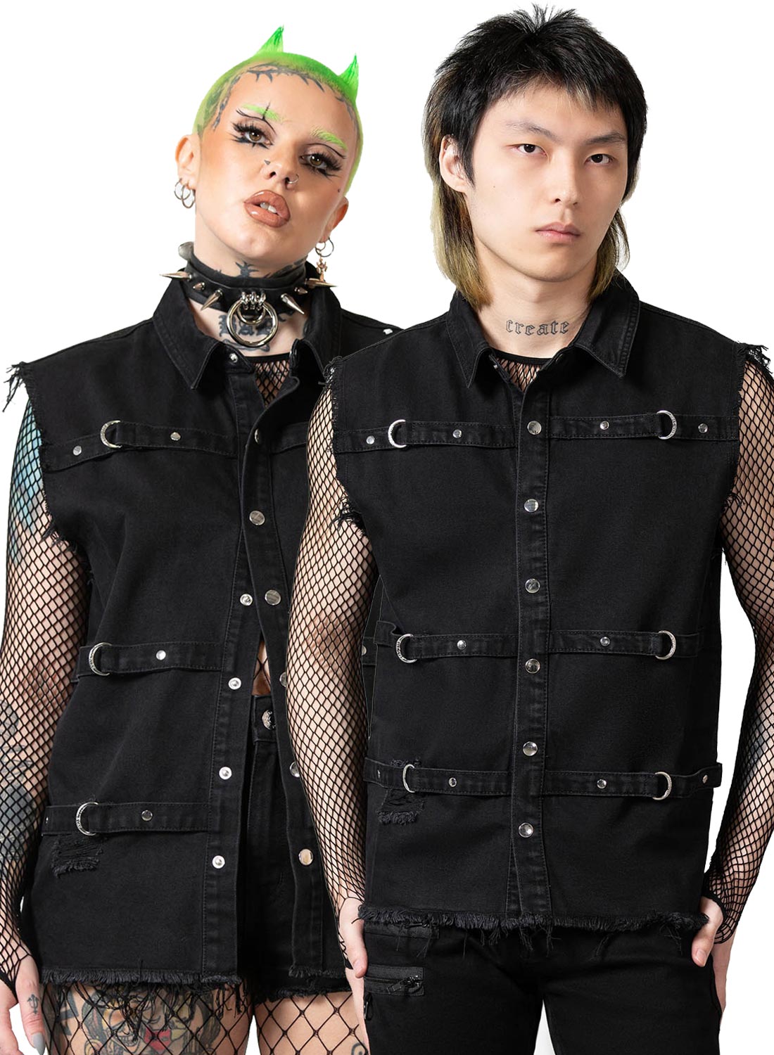 Ervin-nappikiinnitteinen liivi