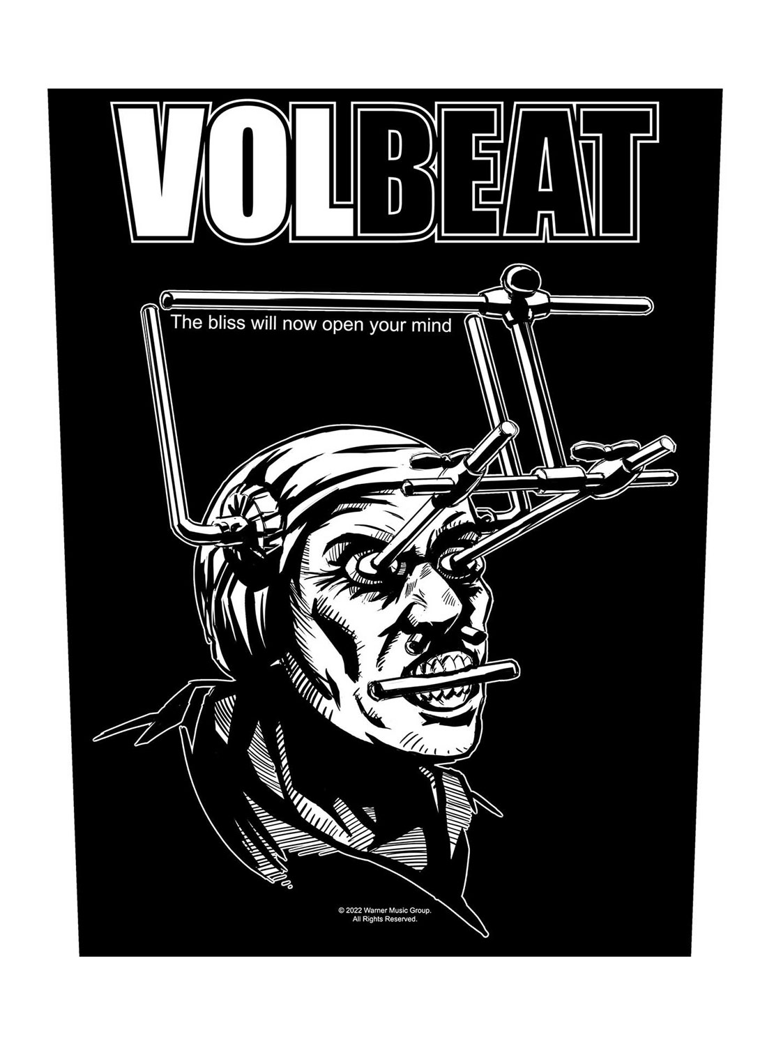 Volbeat Open Your Mind -selkämerkki