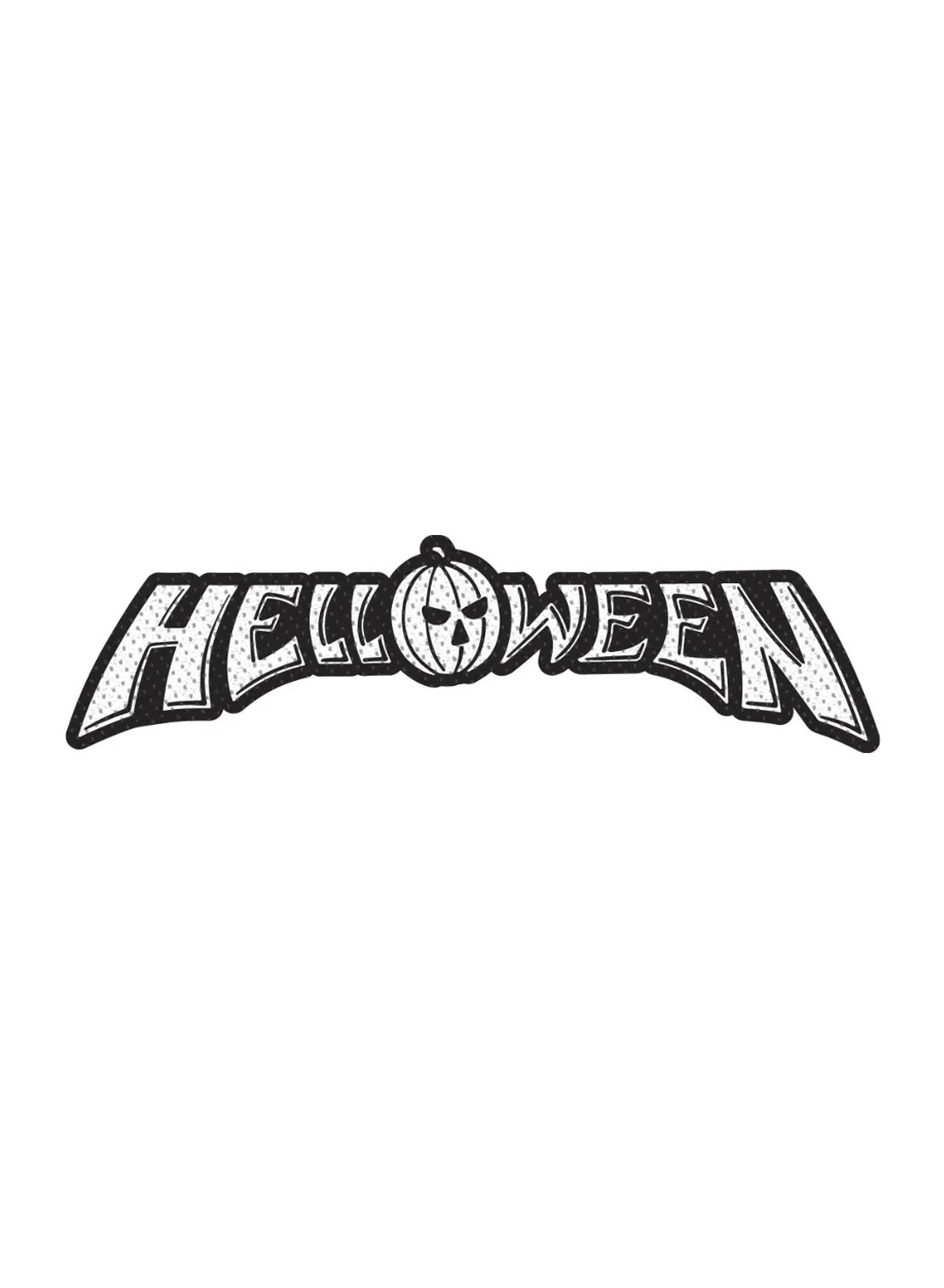 Halloween-logon leikattava kangasmerkki