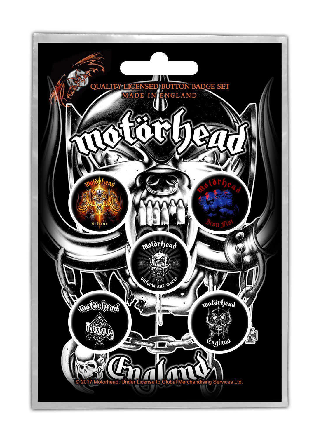 Motörhead England -merkkipakkaus