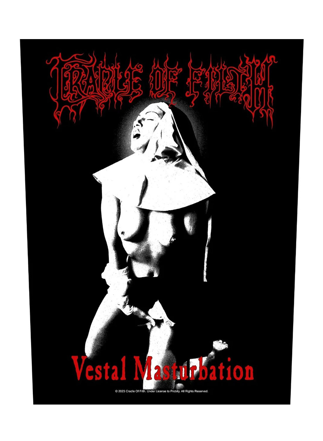 Cradle Of Filth Vestal Masturbaatioselkälaastari