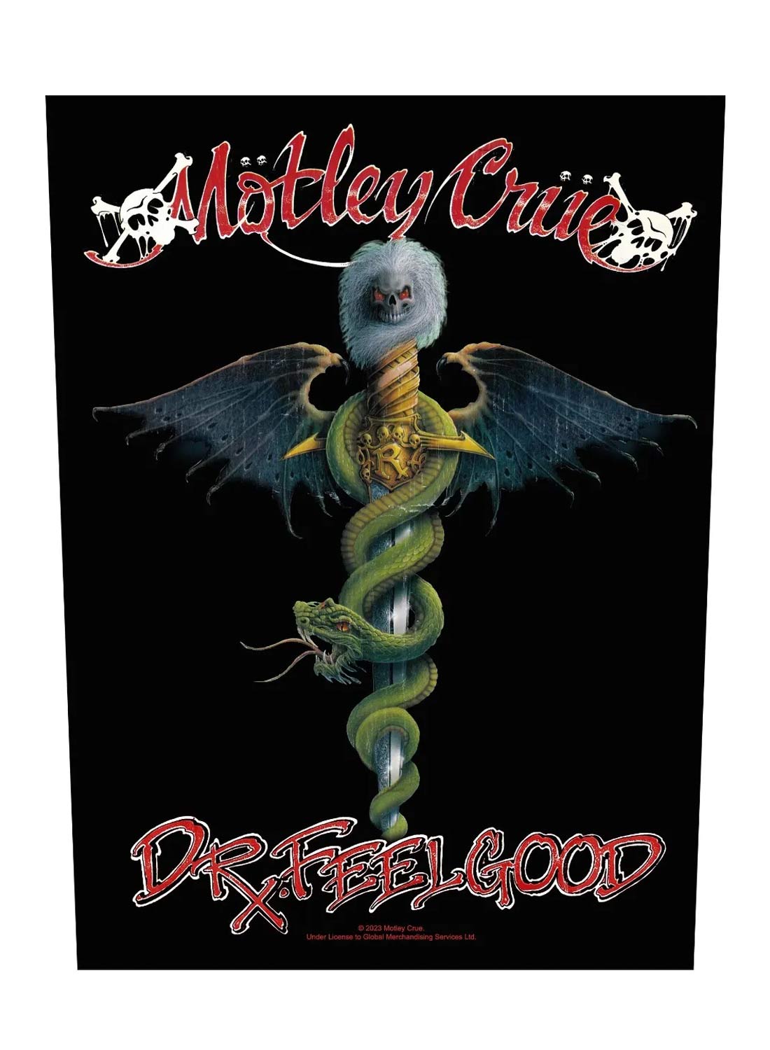 Mötley Crue Dr Feelgood -selkämerkki