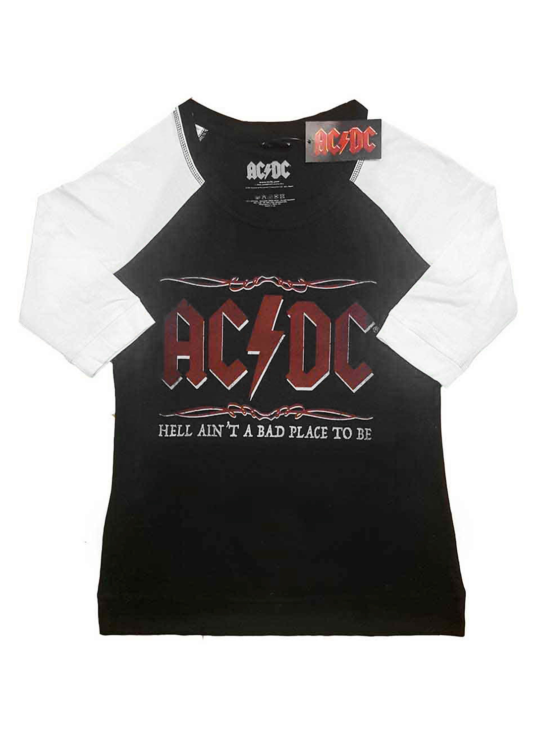 AC/DC Hell Ain't A Bad Place Naisten Raglan-t-paita