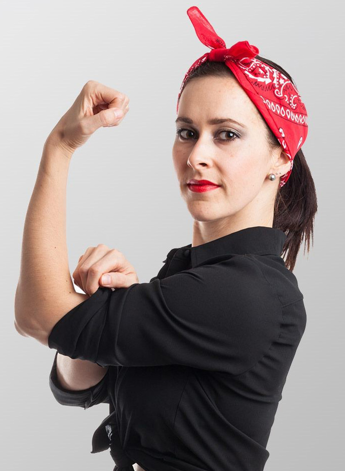 Paisley-huivi punainen