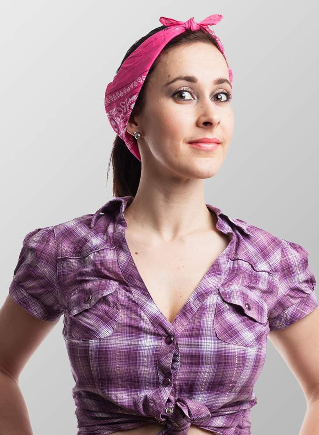 Paisley-huivi pinkki