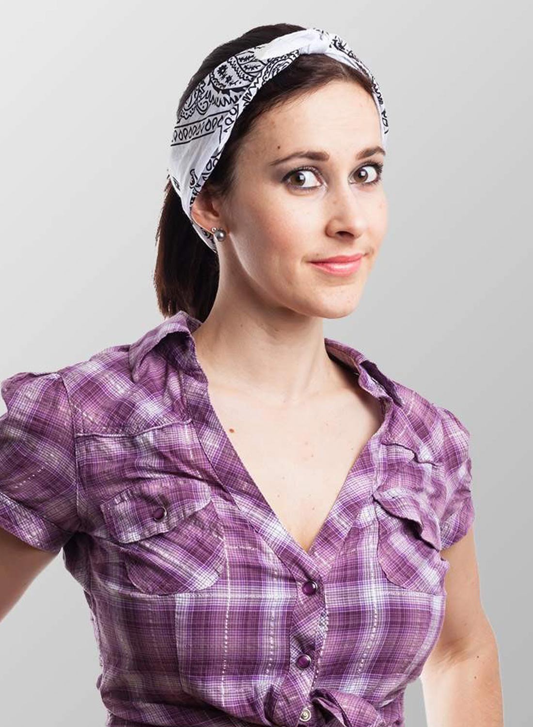 Paisley-huivi valkoinen