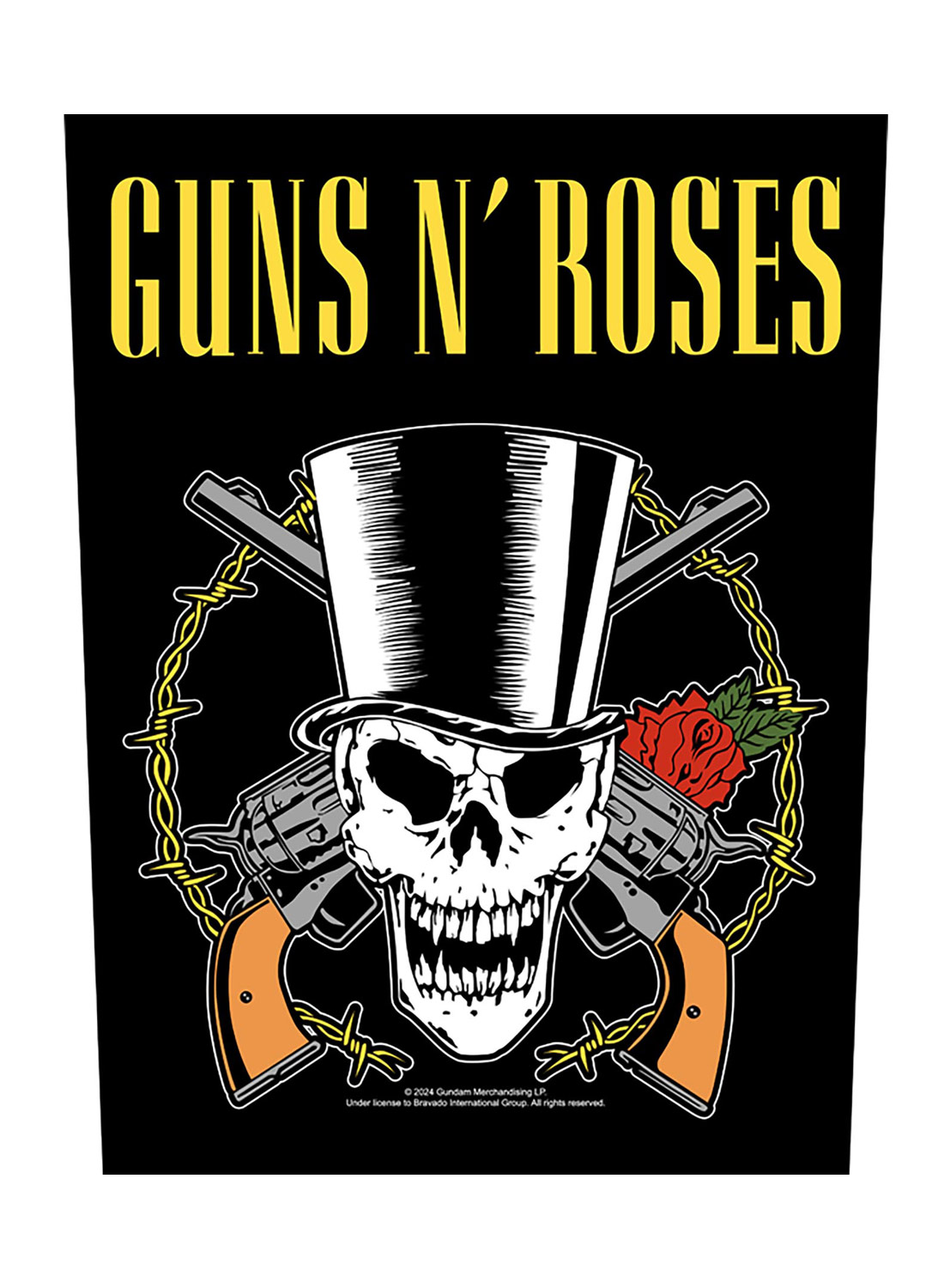 Guns 'N' Roses -kallo- ja Guns-selkämerkki