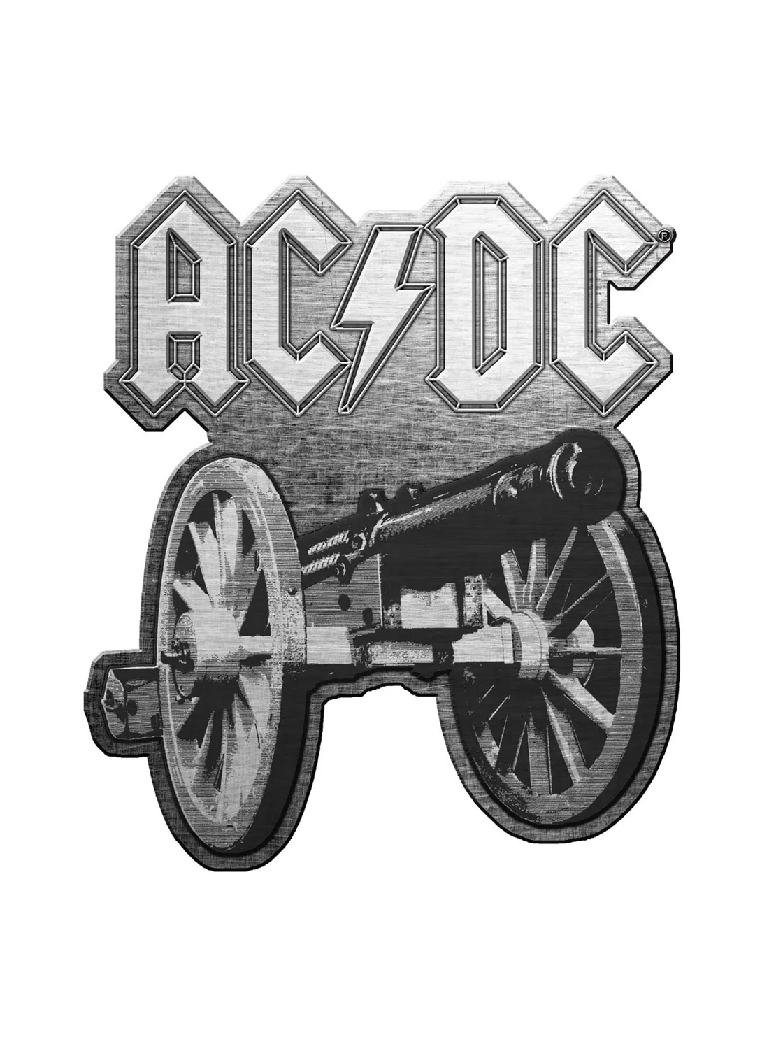 AC/DC metallirokkaajille -pinssi