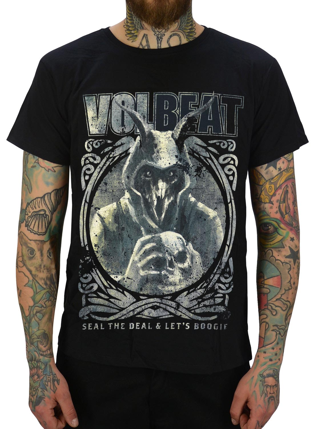 Volbeat Goat With Skull T-paita