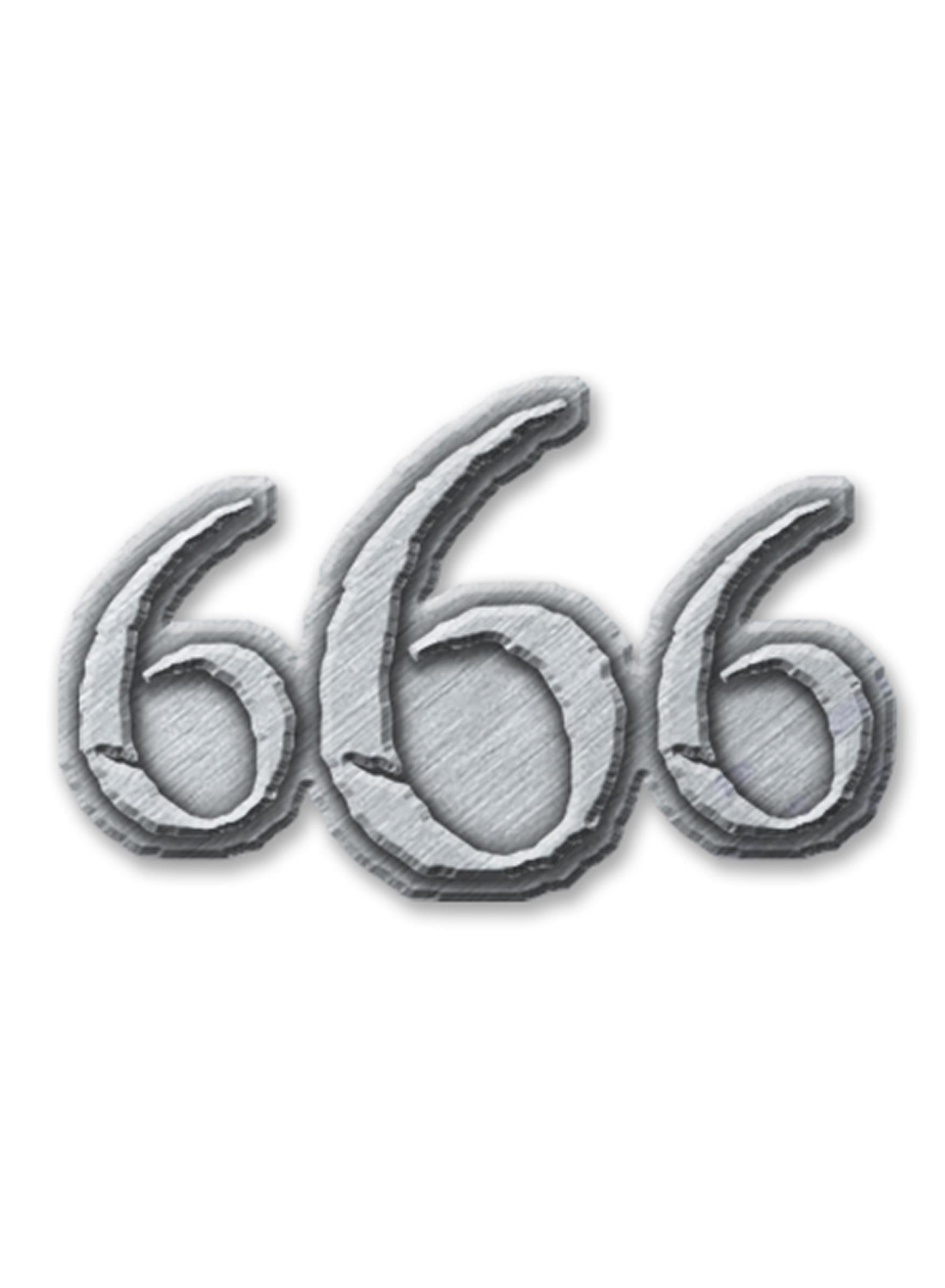 666 Metallinen rintanappi