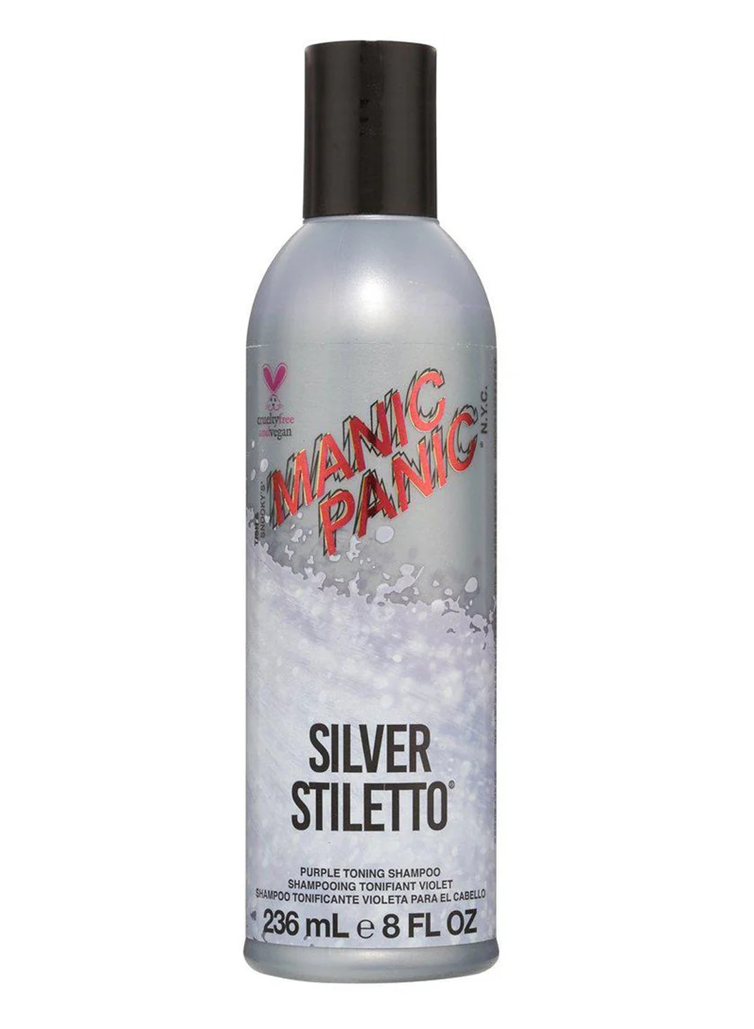 Hopeinen Stiletto-shampoo