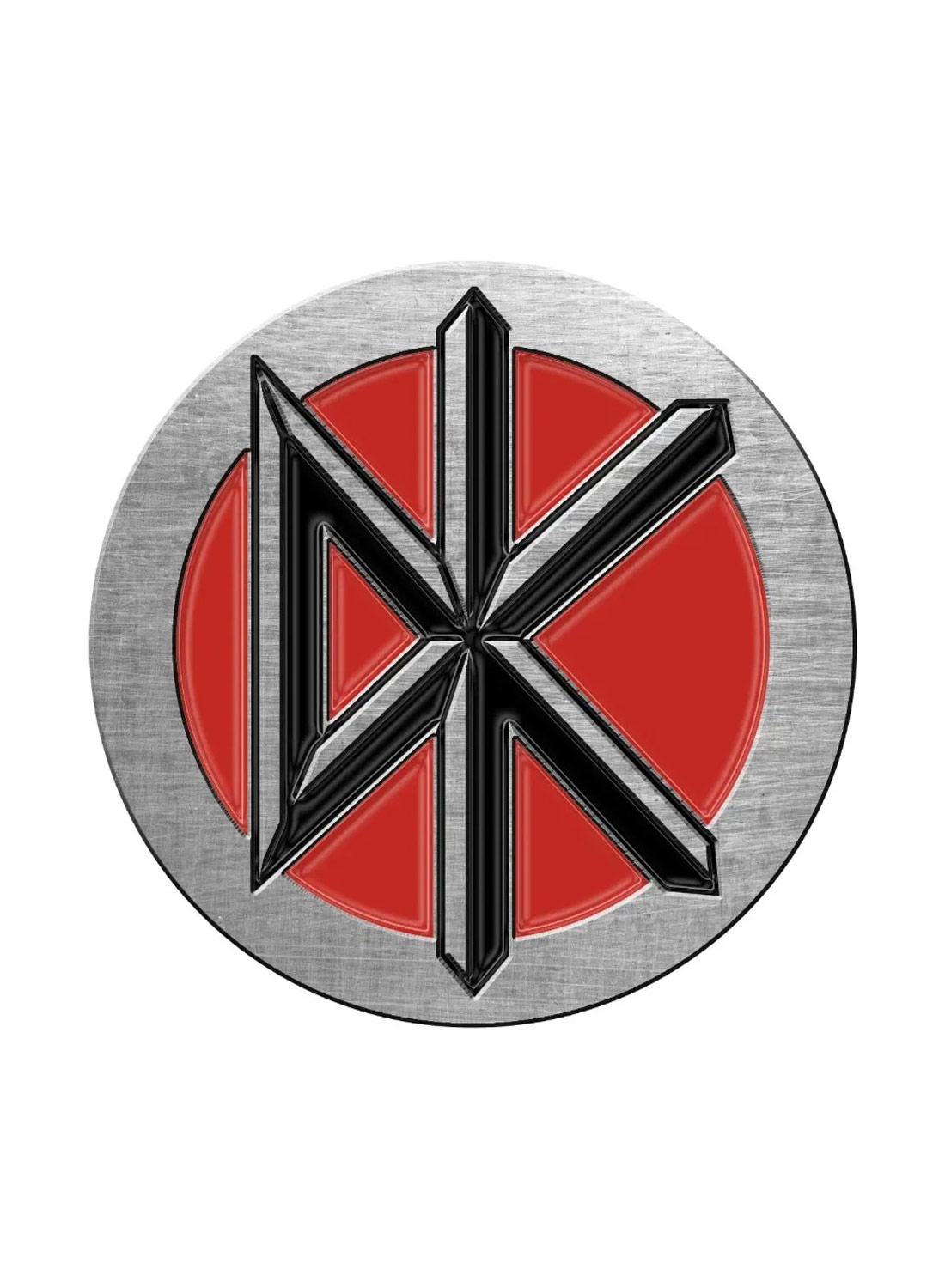 Dead Kennedys -logoinen metallimerkki