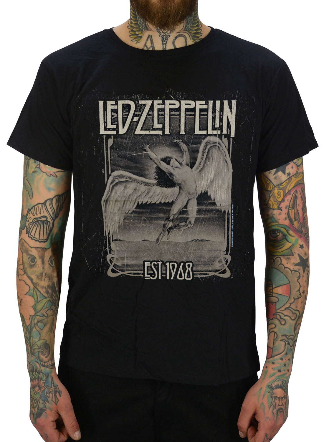 Led Zeppelin Faded Falling -t-paita