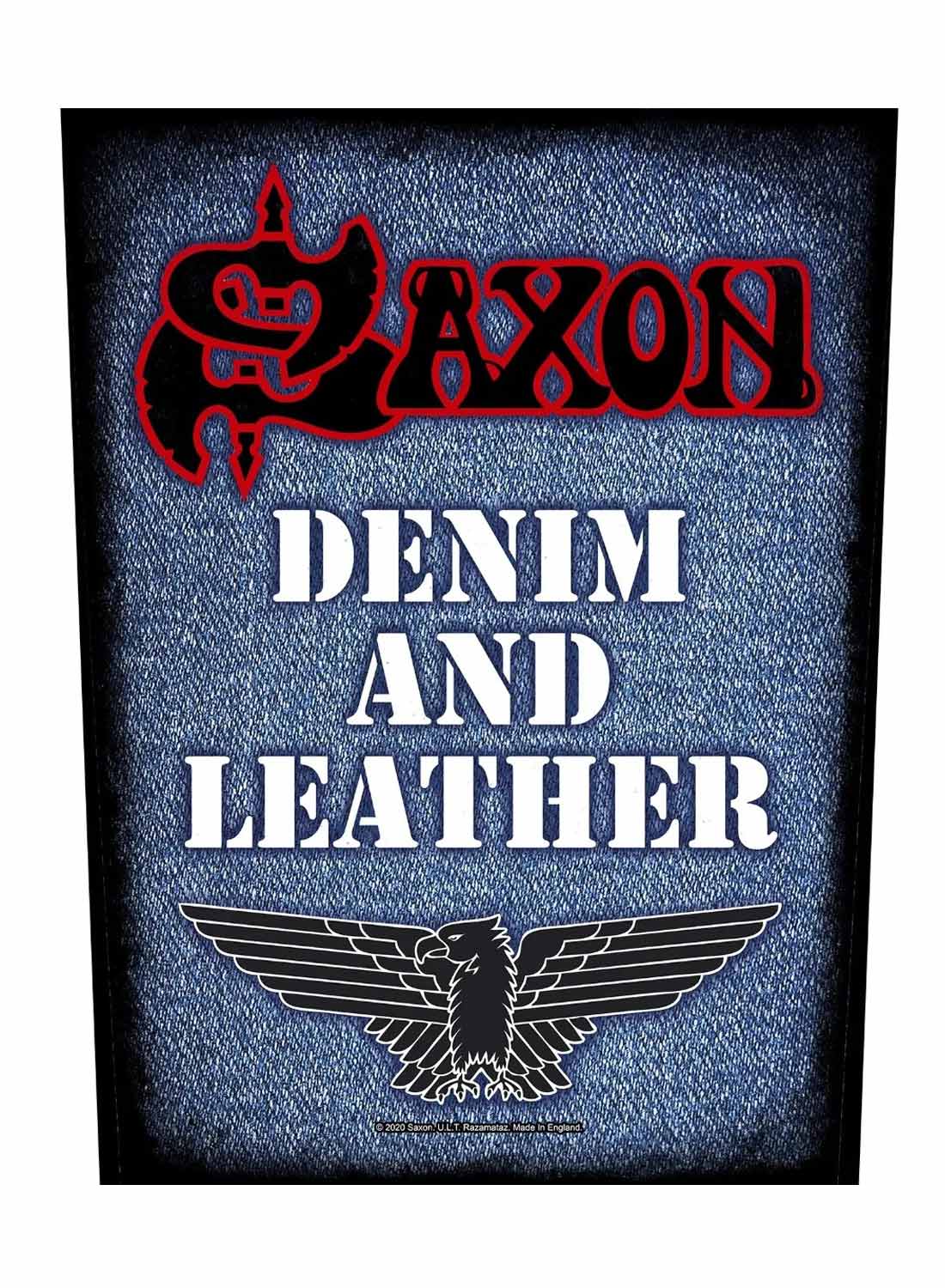 Saxon Denim & Leather -selkämerkki