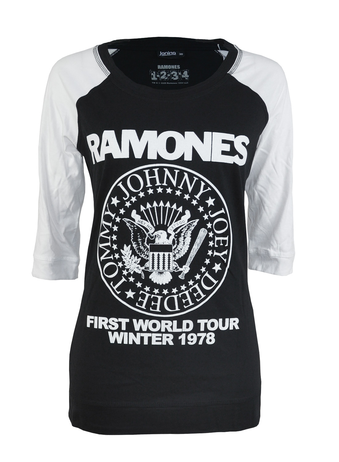 Ramones 3/4 Raglan -neulontatoppi