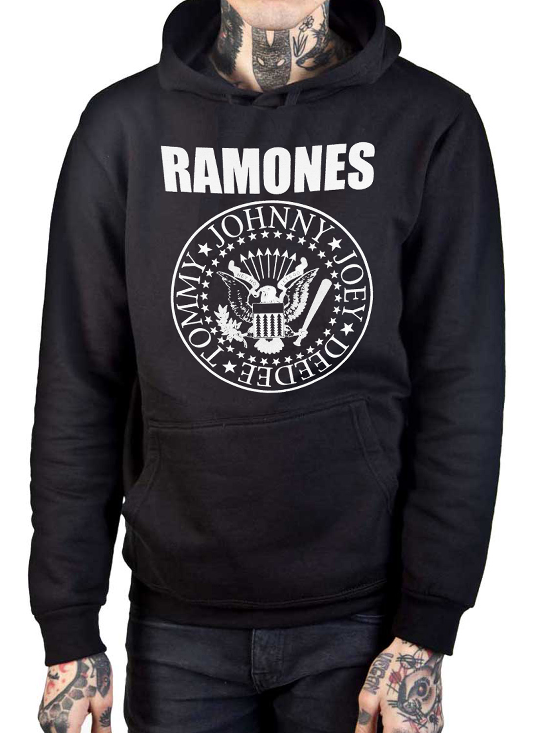 Ramones Presidential Seal Musta Huppari
