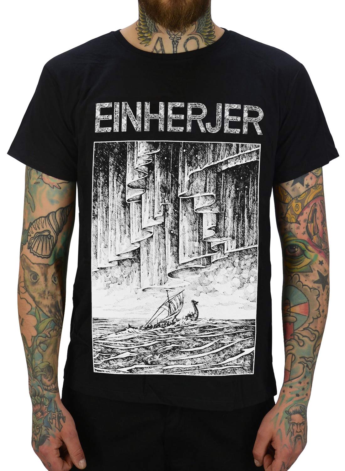 Einherjer Aurora Borealis T-paita