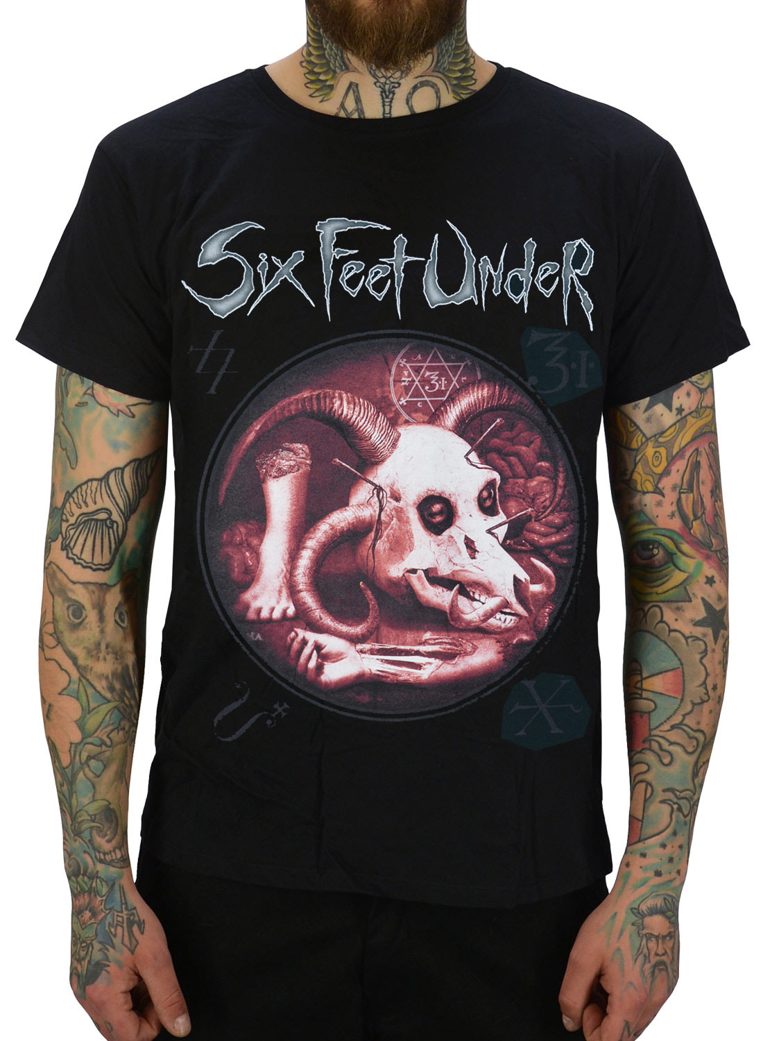 Six Feet Under Euro Tour -t-paita