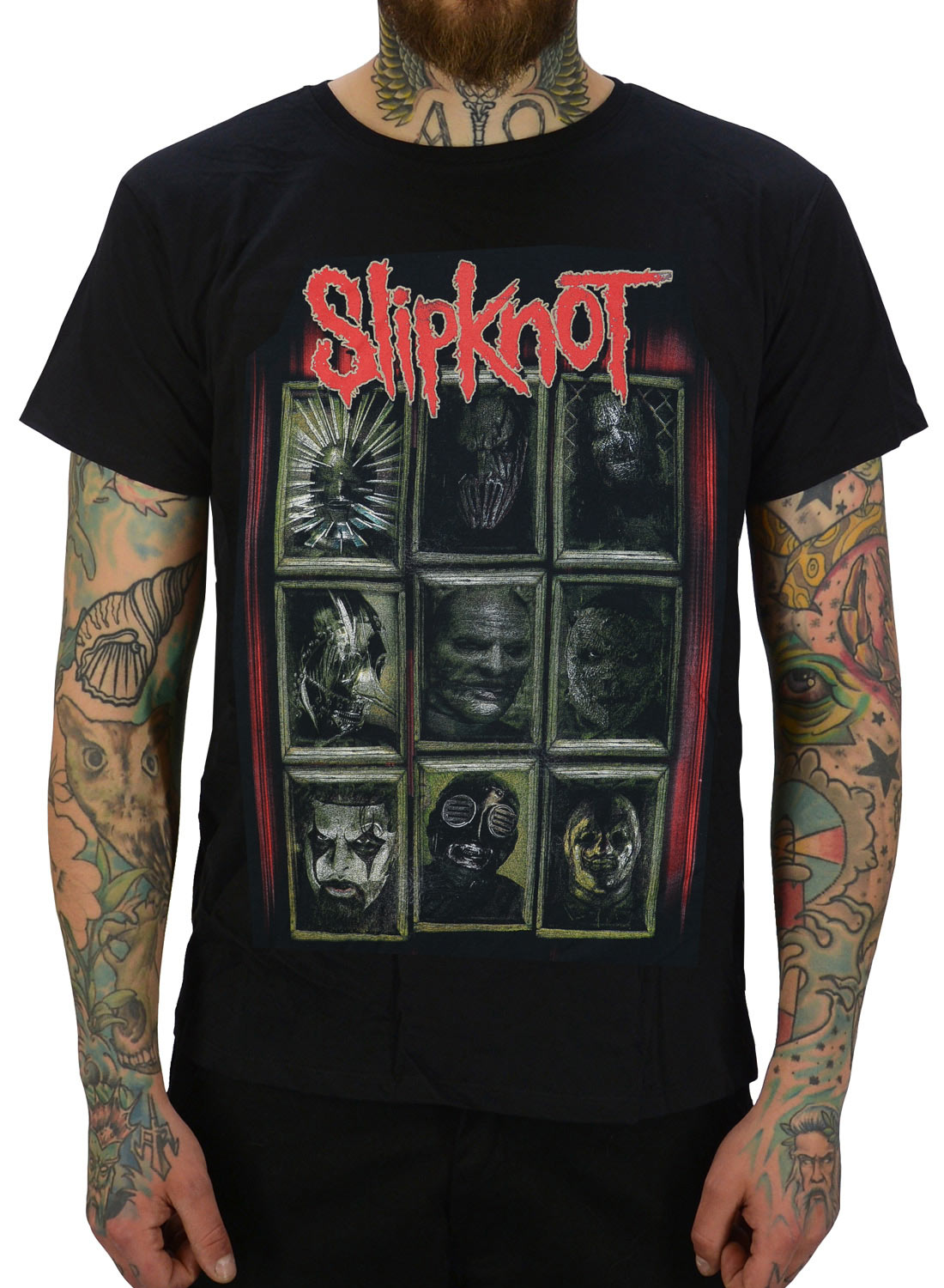 Slipknot New Masks T-paita